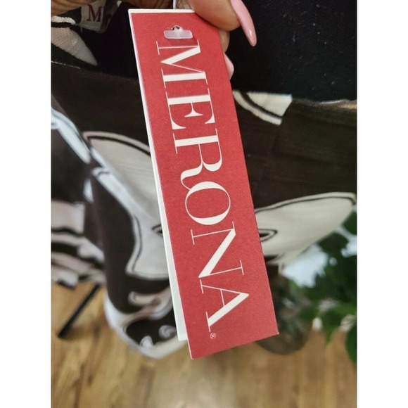 Merona Women's Brown/White Dress Size16 - Picture 9 of 12